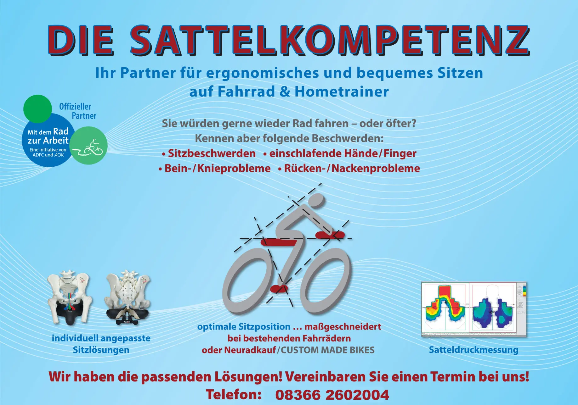 Die Sattelkompetenz Ihr Partner für ergonomisches und bequemes Sitzen auf Fahrrad und Hometrainer